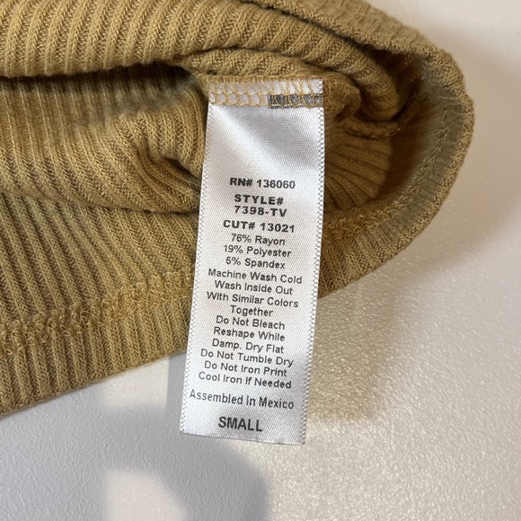 y2k brown square neck long sleeve top fall elena gilbert autumn cozy minimal 90s - Picture 7 of 7